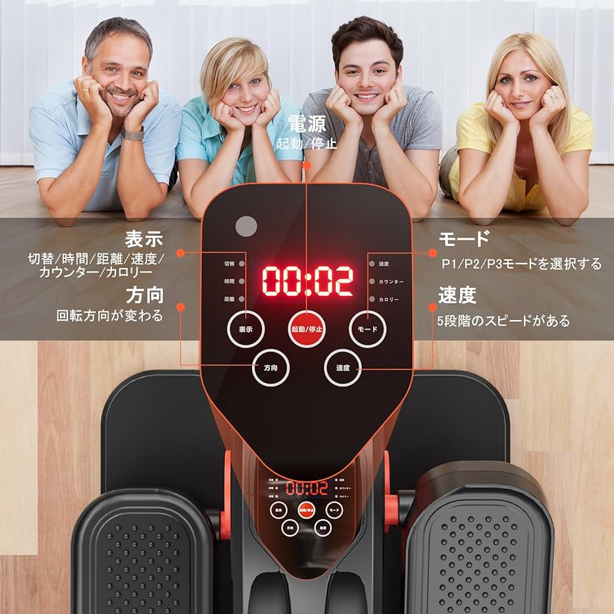 Amazon.co.jp: Tvdugim エアロバイク ミニ フィットネスバイク