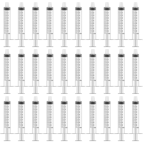 Vista 8 de 50 jeringas de plástico de 0.1 fl oz y 3 cc, sin aguja, para mascotas, oral, rellenar, aplicar aceite o pegamento, medir o transferir pequeñas