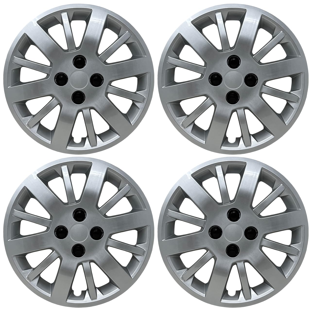 Premium Hubcap Set Fits Chevrolet Cobalt 2009-2010, 15-inch Replacement (4 Pack)