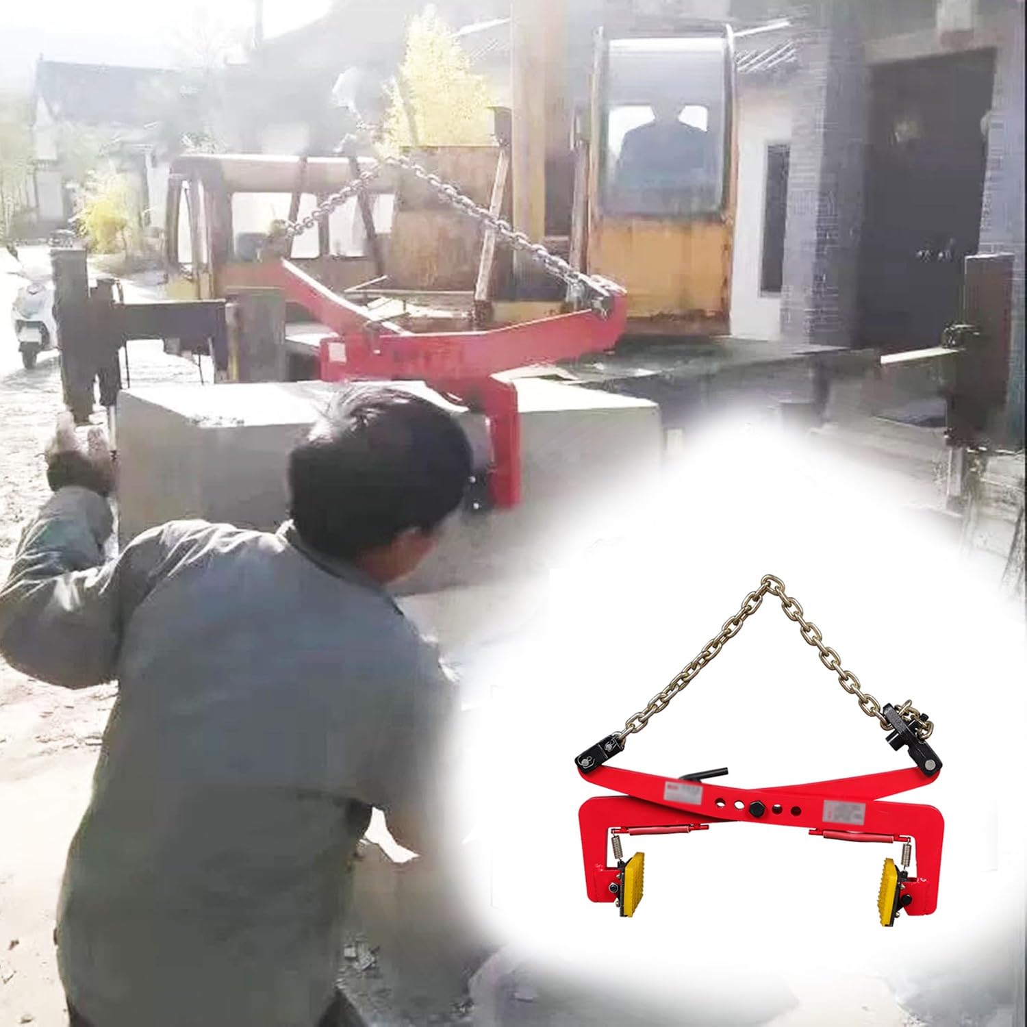 Sheet Metal/Granite/Marble Lifting Clamps, Large Scissor Lifter Tool Wear-Resistant & Safe and Strong, Plate Vertical Clamp for Factories/Mines(13.4-31.1 in/34-79cm)