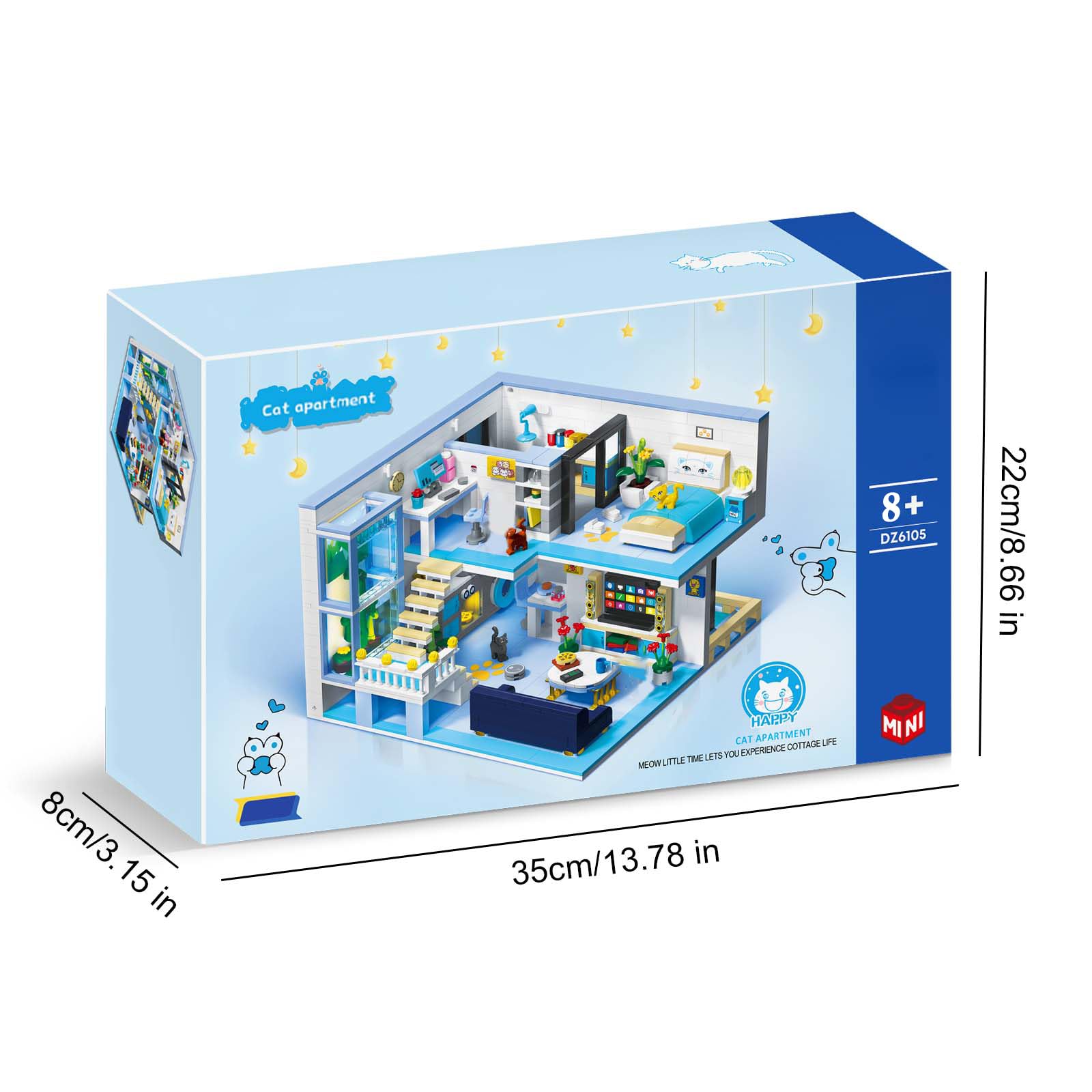Juguete de Bloques de Construcción, Kit Mini Bloques la Casa los Amigos, Juego Bloques Modulares la Casa Dibujos Animados, Regalo Juguete Educativo para Niños Adolescentes 8+, 1235 Piezas