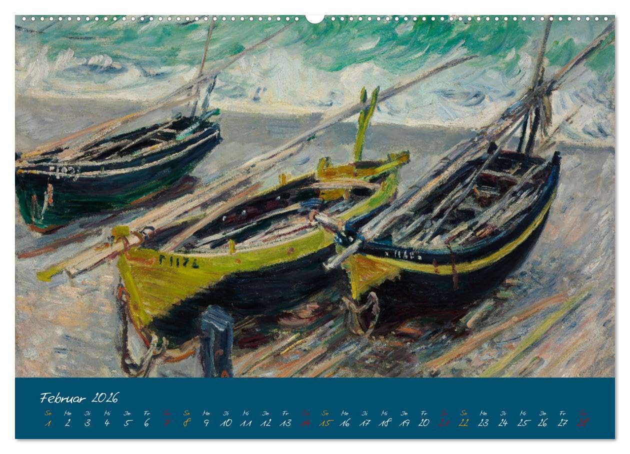 Typisch Monet (hochwertiger Premium Wandkalender 2026 DIN A2 quer), Kunstdruck in Hochglanz: Ein Kalender aus der Serie große Maler mit hochwertigen Reproduktionen (CALVENDO Kunst)