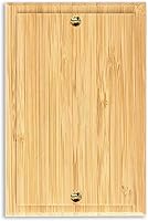 Vista 7 de Placa de interruptor de luz de palanca simple de madera maciza de 4.8 x 3.14 pulgadas, cubierta de interruptor de luz de calidad de madera cruda