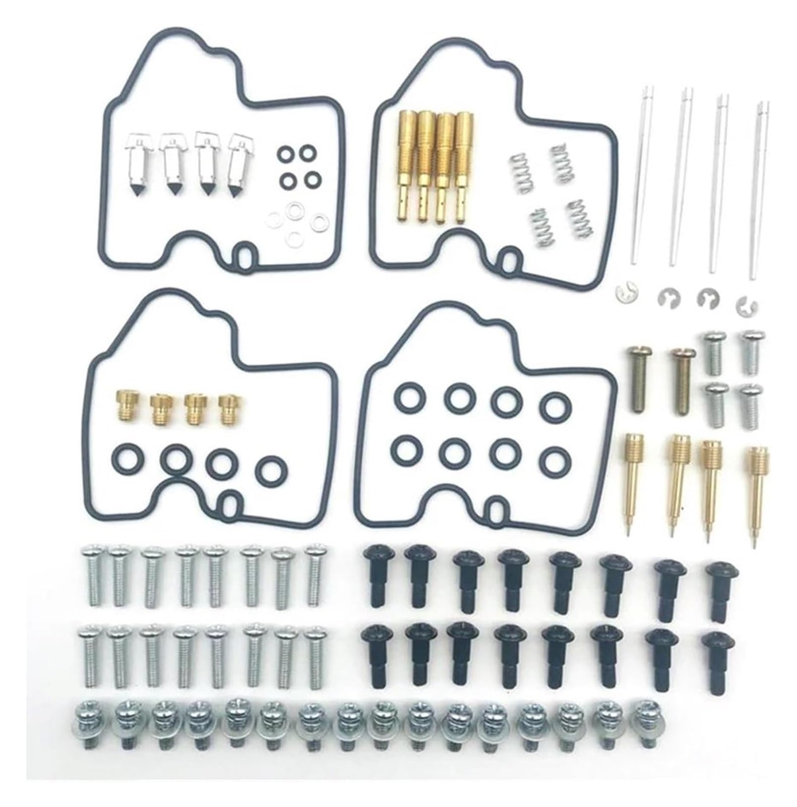 Kit De Réparation Carburateur pour Moto pour Yamaha YZF R6 YZF-R6 600 1999-2002 Joints À Membrane 4 Jeux Carburateur Moto pour Moteur