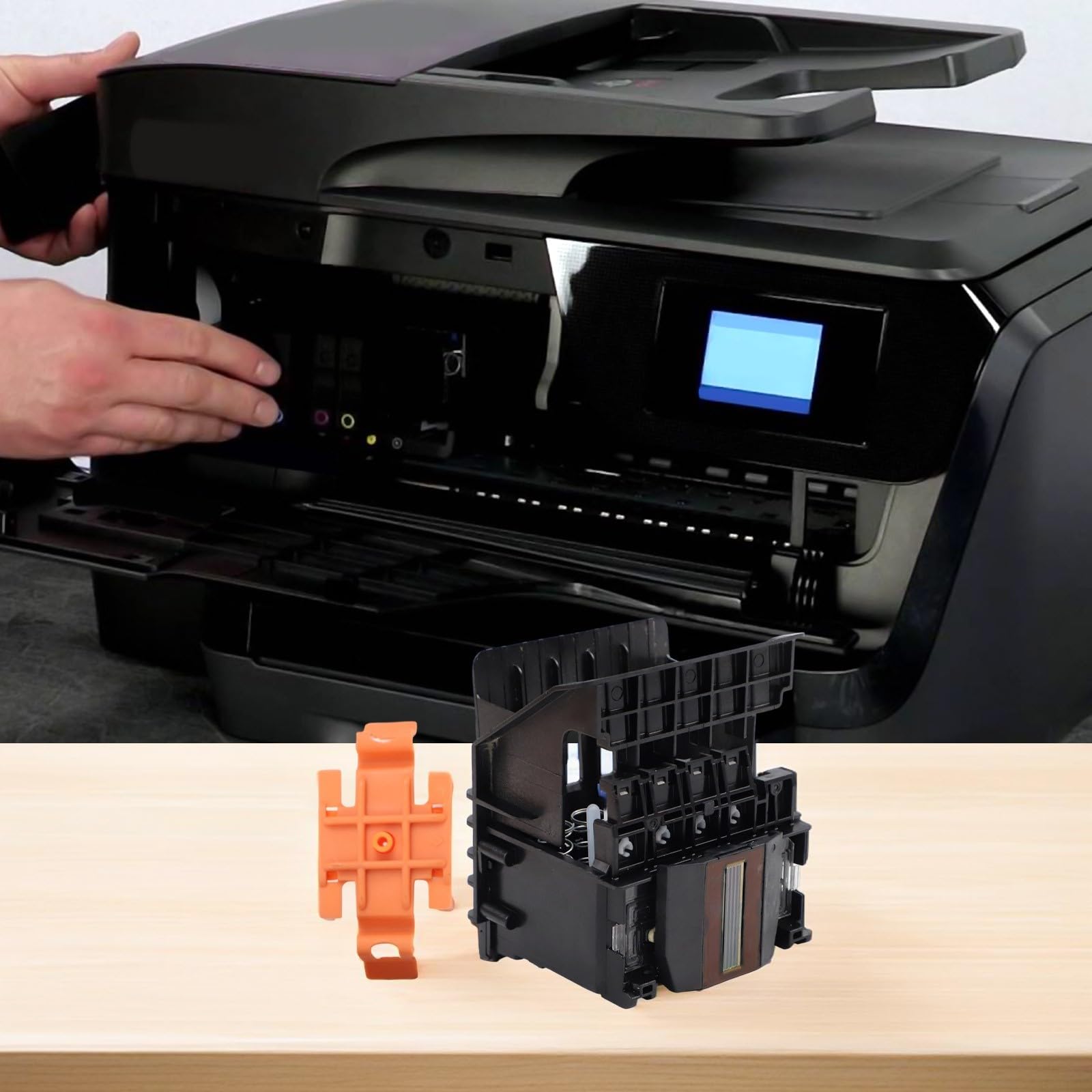 952 955 Druckkopf für HP Pro 8710 8720 8730 8740 7740 7720 8216 8210, Hochzuverlässiges Druckkopf-Ersatzset, streng getestete Düsenmontage für stabile Farbdruckleistung
