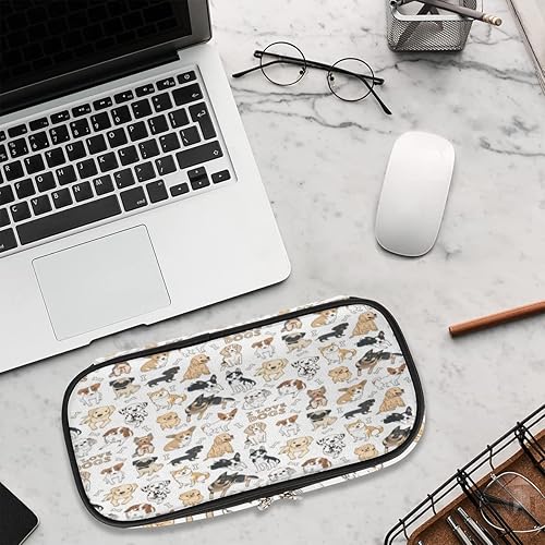 Miniatura 8 de Estuche para lápices de gran capacidad con compartimentos con cremallera, para niños, niñas, adultos, estudiantes, oficina, escuela