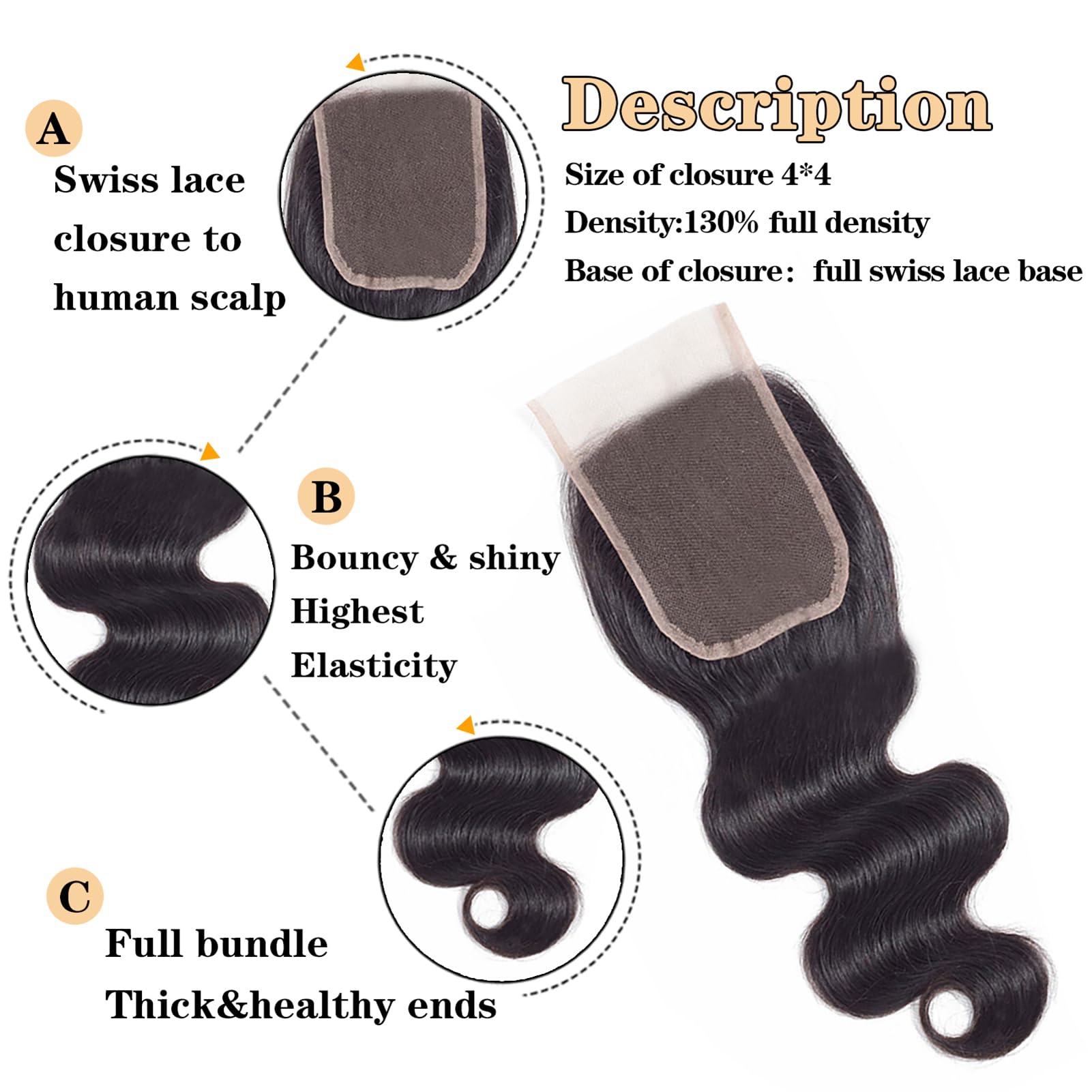 100% Brazilian Virgin Human Hair Bundles Body Wave 16A Premium 14-18 Inch Amazon.com : Beauty Queen 16A Body Wave Bundles Human Hair  main image 3