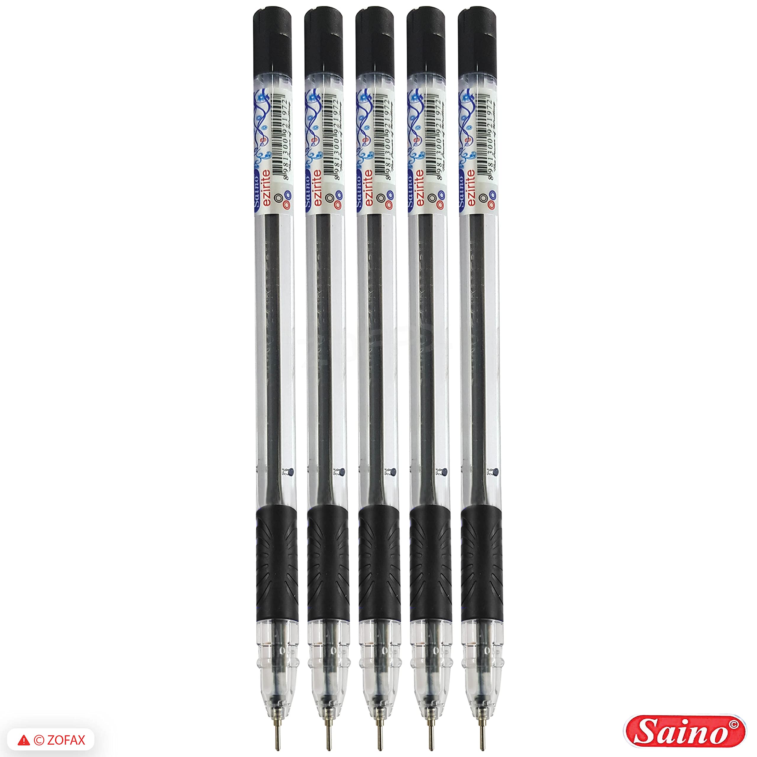 Grey Plastic Saino Retec Black Ball Pen, For Writing, Packaging Size: 5 - View #6