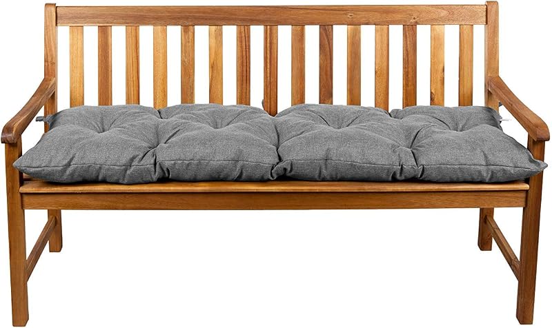 gutekissen Bench Cushions, Garden Swing Cushions, LS Seat (150 x 50 cm, Grey)