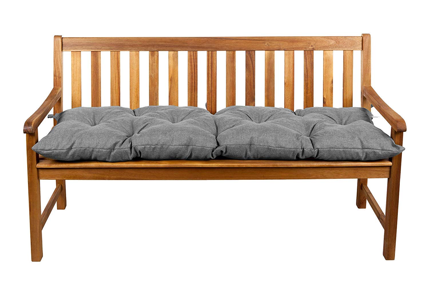 gutekissen Bench Cushions, Garden Swing Cushions, LS Seat (150 x 50 cm, Grey) - 1