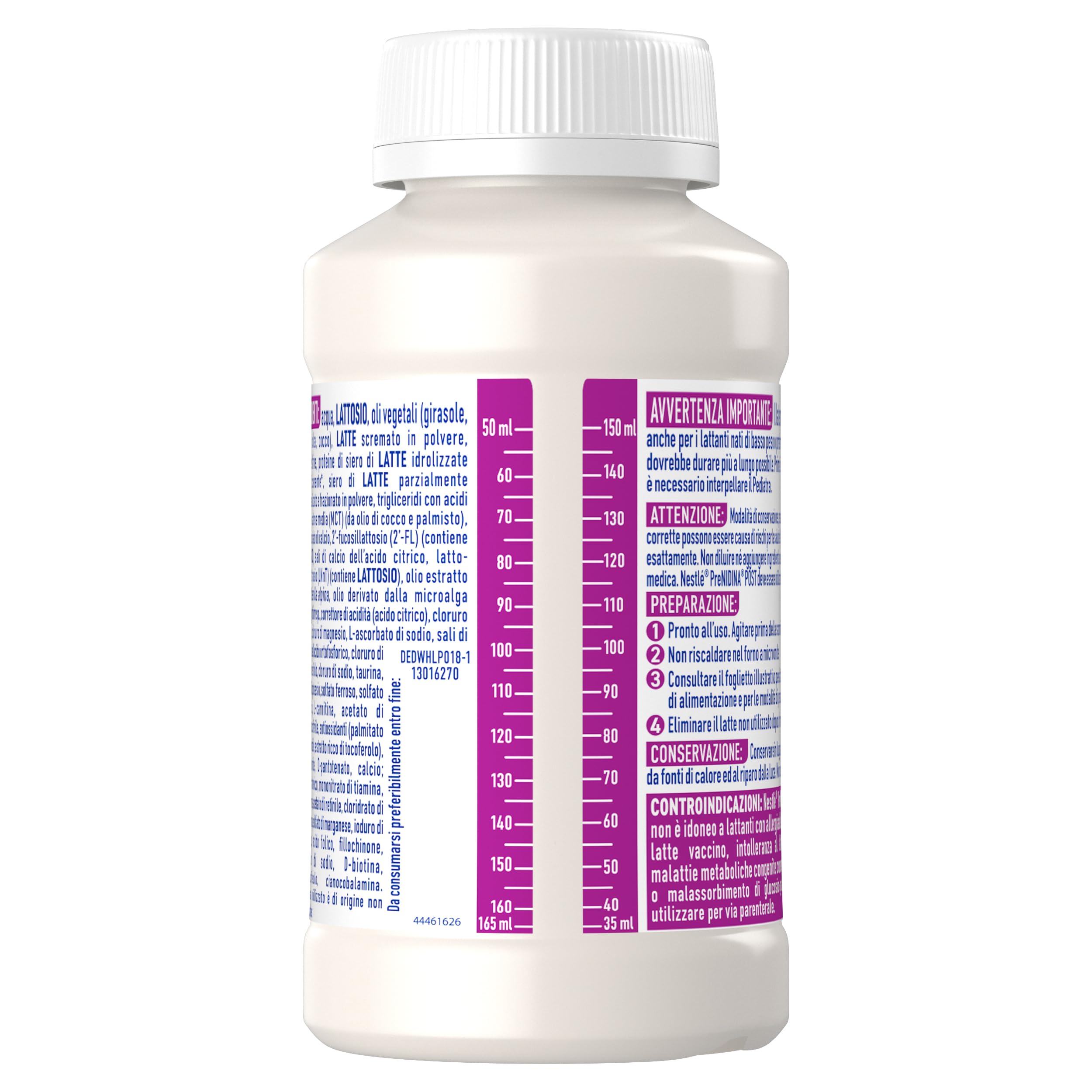 PreNIDINA Post Liquido Alimento a Fini Medici Speciali, 12 bottigliette da 200ml (2,4L)