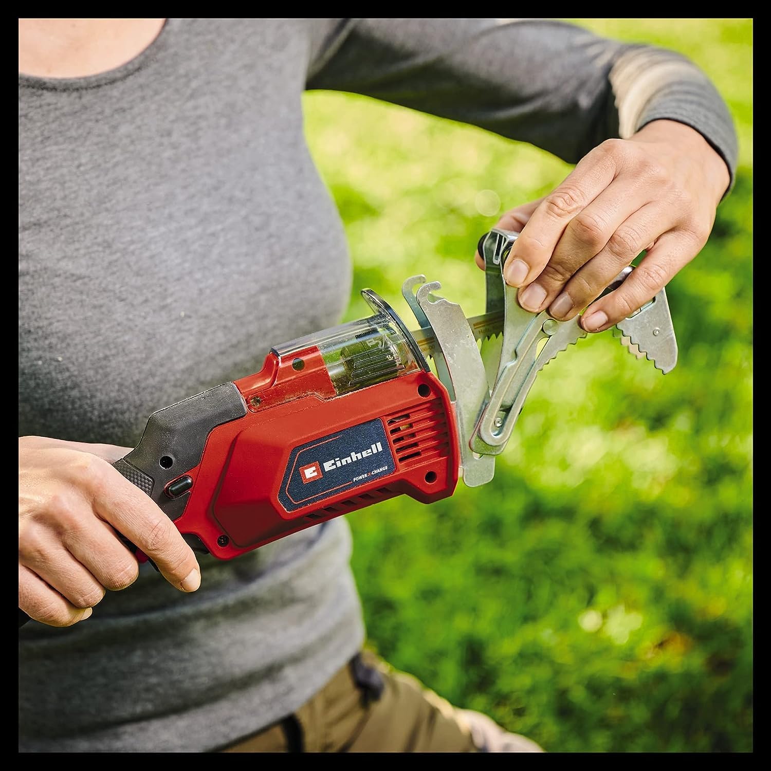 Einhell Scie à élaguer sans fil GE-GS 18/150 Li-Solo