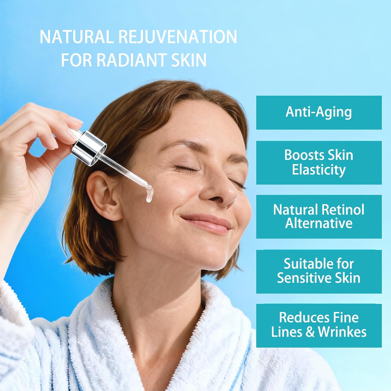 Girl's Side Bakuchiol Serum for Face - Retinol Alternative for All Skin Types, Anti-Aging Treatment Reduces Fine Lines & Wrinkles, Firms Skin with Ceramide & Hyaluronic Acid, 1 fl.oz - Image 4