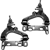 Vista 170 de Detroit Axle - Kit de suspensión delantera de 10 piezas para Chrysler 200 2007-2010 Sebring 2008-2014 Dodge Avenger 2008-2014, 2 brazos de control