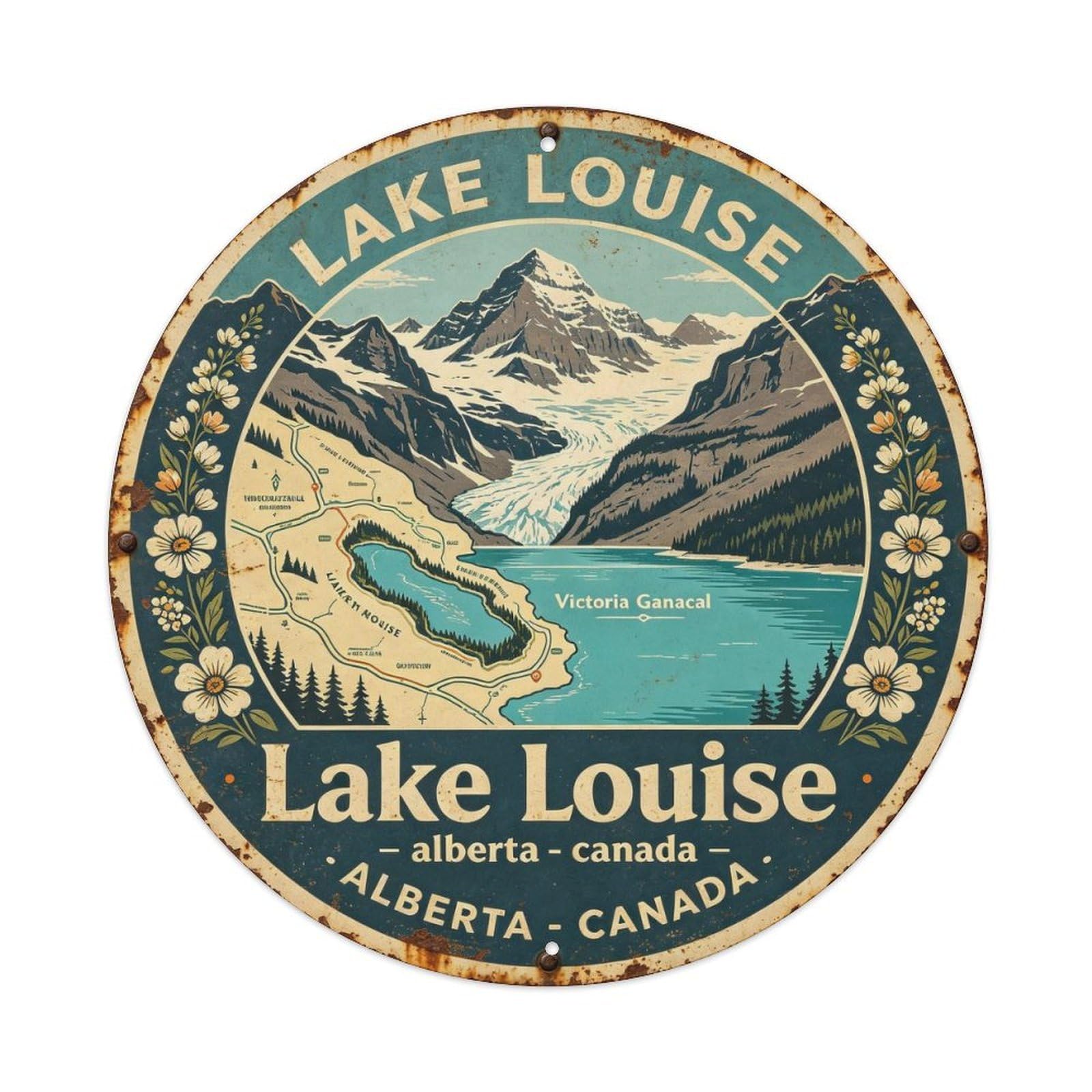 Lake Louise - Alberta Metal Tin Sign Plaque