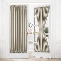 Vista 160 de Cortinas Dwcn para puerta, con bolsillo para barra Blanco grisáceo