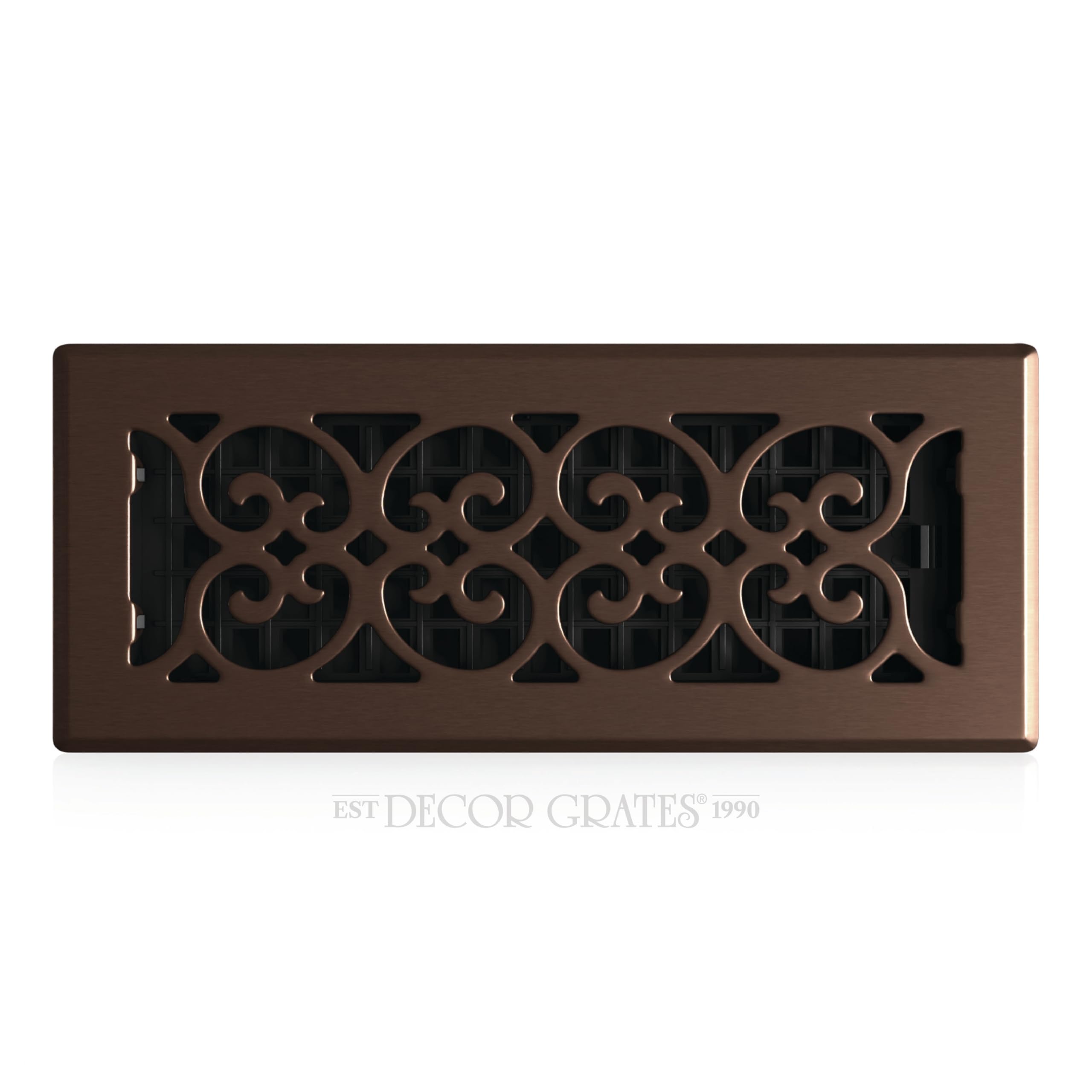 Decor Grates SPH412-RB Floor Register, 4x12, Rubbed Bronze Finish