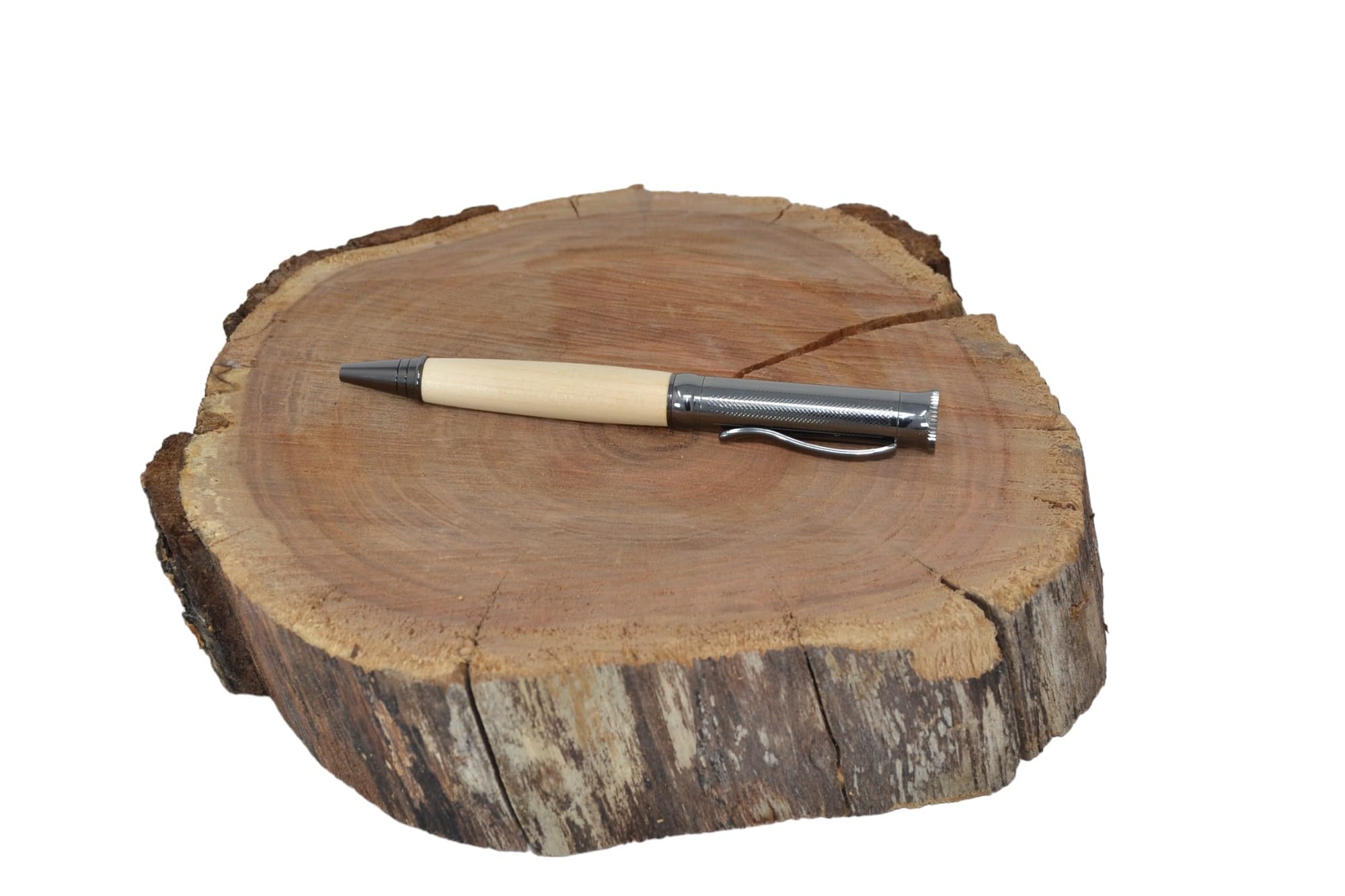 Holz Kugelschreiber - Holzkugelschreiber aus Linde - Drehkugelschreiber - Drehmechanismus nachfüllbar - einzigartiges Geschenk - Holzstift - Geschenk Unikat handmade wechselbare Mine