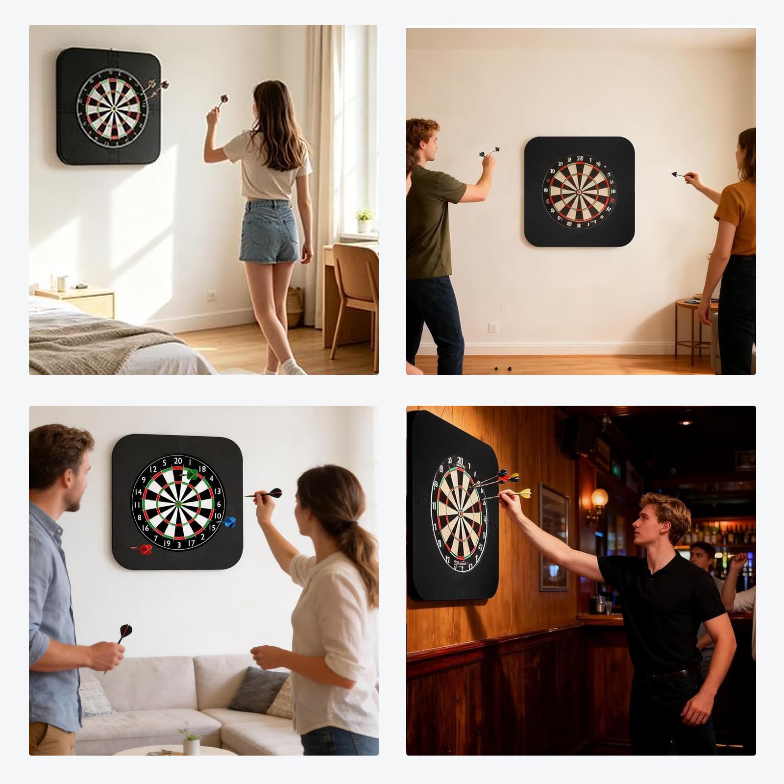 Dartscheibe Schutzring - Dart Surround Wandschutz für Dartboard - Surround Dartscheibe stoßfest - Dartboard Surround Ring Schallschutz - Dart Wandschutz für Zuhause Kneipe Spielzimmer