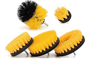 Effective Upholstery Cleaning Solution: 5 Piece Drill Brush Attachment Kit