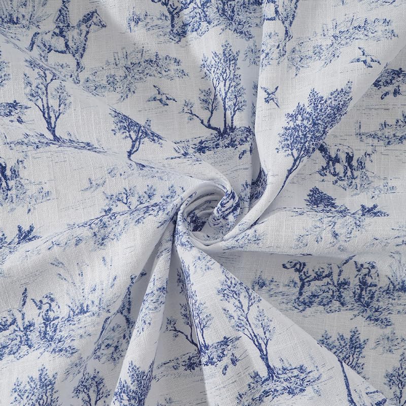 Stoffa 145x50 cm Piccoli alberi in cotone tinto tessuto stampato a fiori for abbigliamento for bambini Pigiama Tende Tessuto fatto a mano fai da te(2,145x200cm)