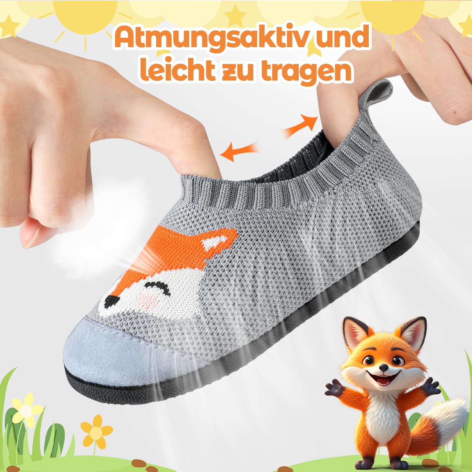 Pantofole per bambini e bambine, traspiranti, antiscivolo, per bambini