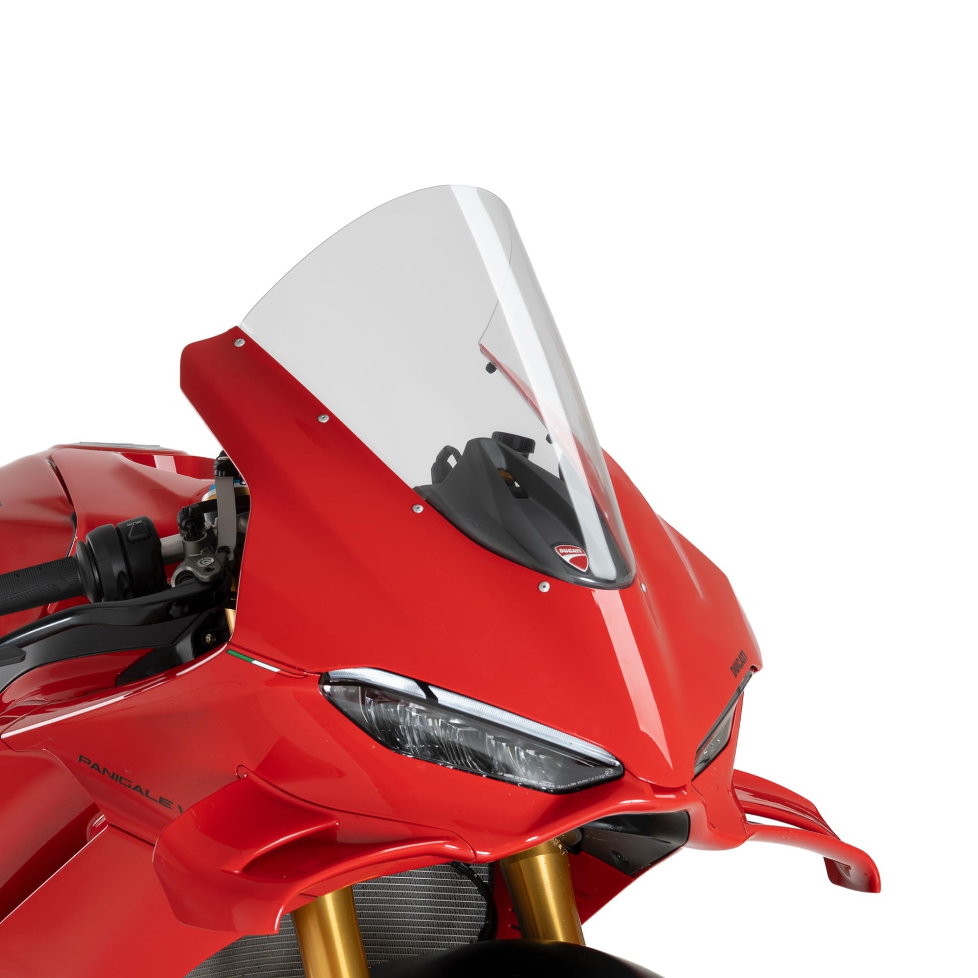 Cupolino Parabrezza Plexiglass JD9 Racer TRASPARENTE COMPATIBILE CON DUCATI PANIGALE V4, V4S, V4R 2025-2026