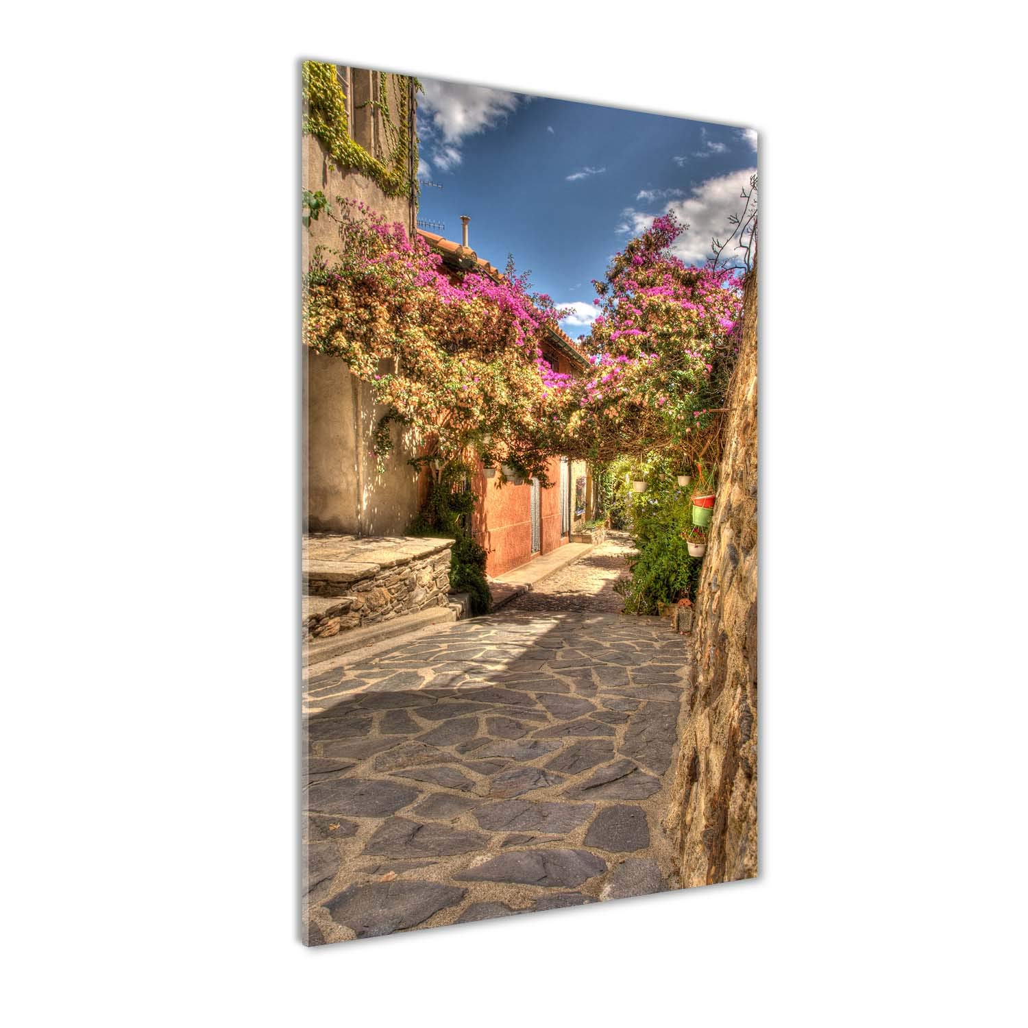 Image sur verre de rues françaises beige pour créer une ambiance chaleureuse dans la cuisine