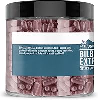 Vista 2 de Earthborn Elements Extracto de arándano 200 cápsulas, puro y sin diluir, sin aditivos