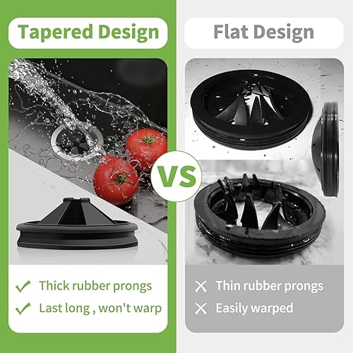 Miniatura 7 de Protectores contra salpicaduras para eliminación de basura de 3 18 pulgadas, deflector de fregadero de goma, piezas de repuesto extraíbles y