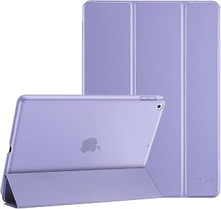 ProCase iPad ケース 9.7 インチ 第 6/5 世代 2018/2017 | 半透明ハードバック 指紋傷防止 超軽量スリム設計 三つ折スタンド オートスリープ機能
