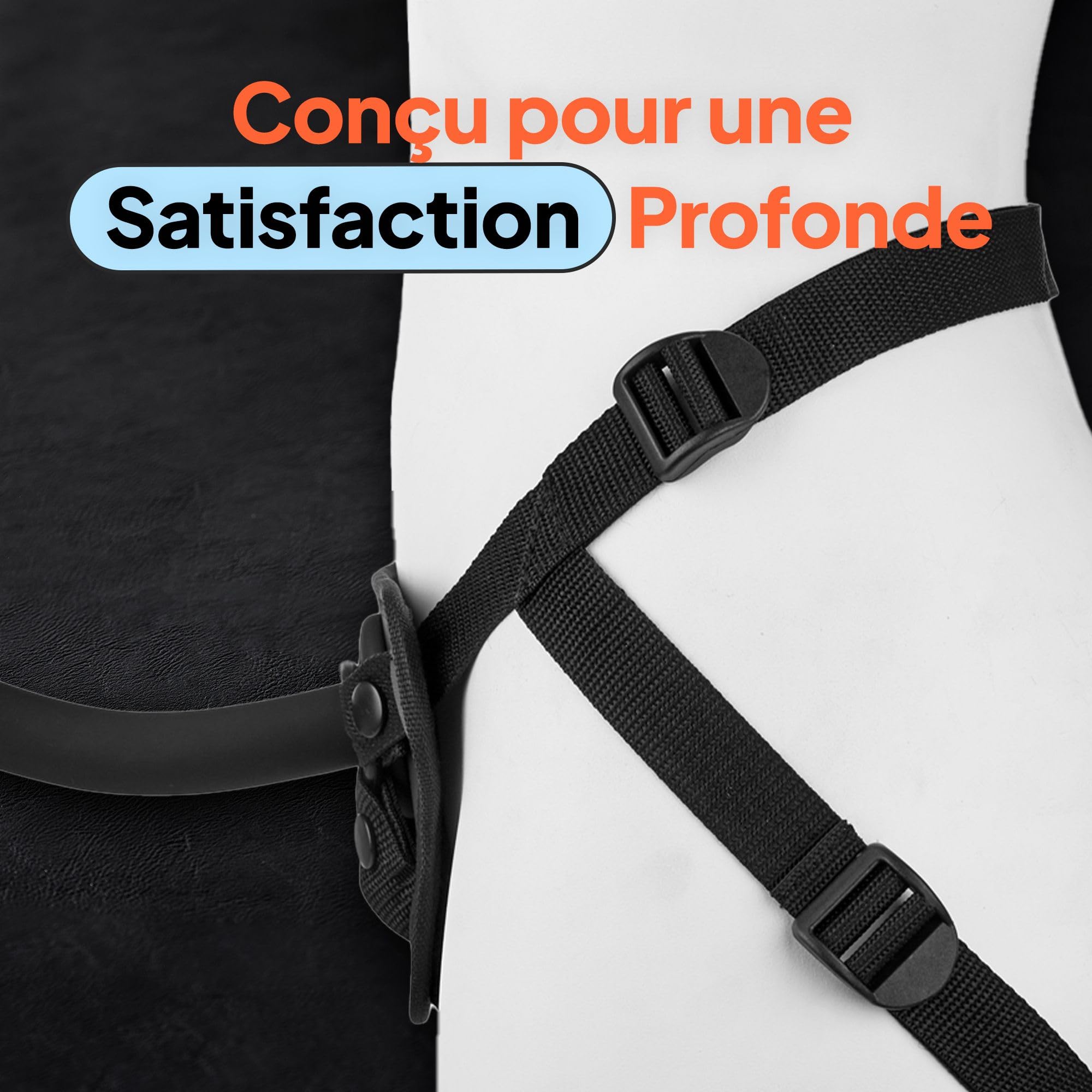 Obaie Gode Ceinture Couple Hetero - Godes Ceintures Homme pour Anus | Gode, Anneaux O inclus(e), 12,5 cm de longueur, 12,5 cm insérables, 2,3 cm de diamètre, 3,8 cm de diamètre intérieur, Cuir PU