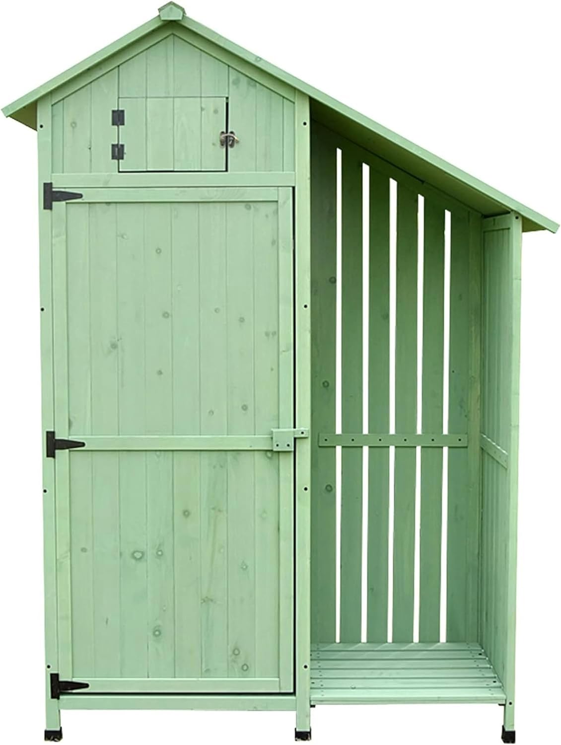 Tall Wooden Outdoor Storage Shed with Top Independent Space, Large Garden Tool Storage Cabinet, Waterproof Garden House for Patio Furniture, Backyard (Size : C) (C)