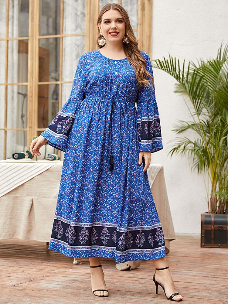 chinese dress ladies Women V Neck Long Sleeve Loose Caftan Dubai Abaya Arab Robe Islamic Mu