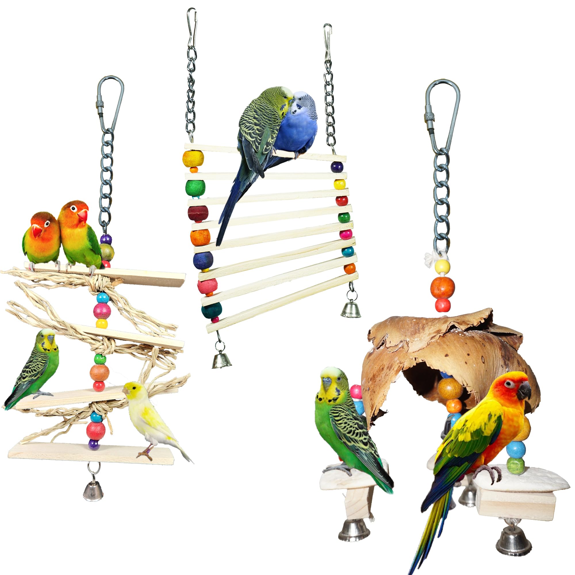 Addy Cuttlebone Bird Toys Combo - Set of 3 | 20006 | Cuttle Fish Bones | Food | Treats for Lovebirds Parrots, Budgies, Finches, Parakeets, and Other Birds.| Four Piece Free cuttlebone. (B0D9W4N6S3) Amazon Price History, Amazon Price Tracker
