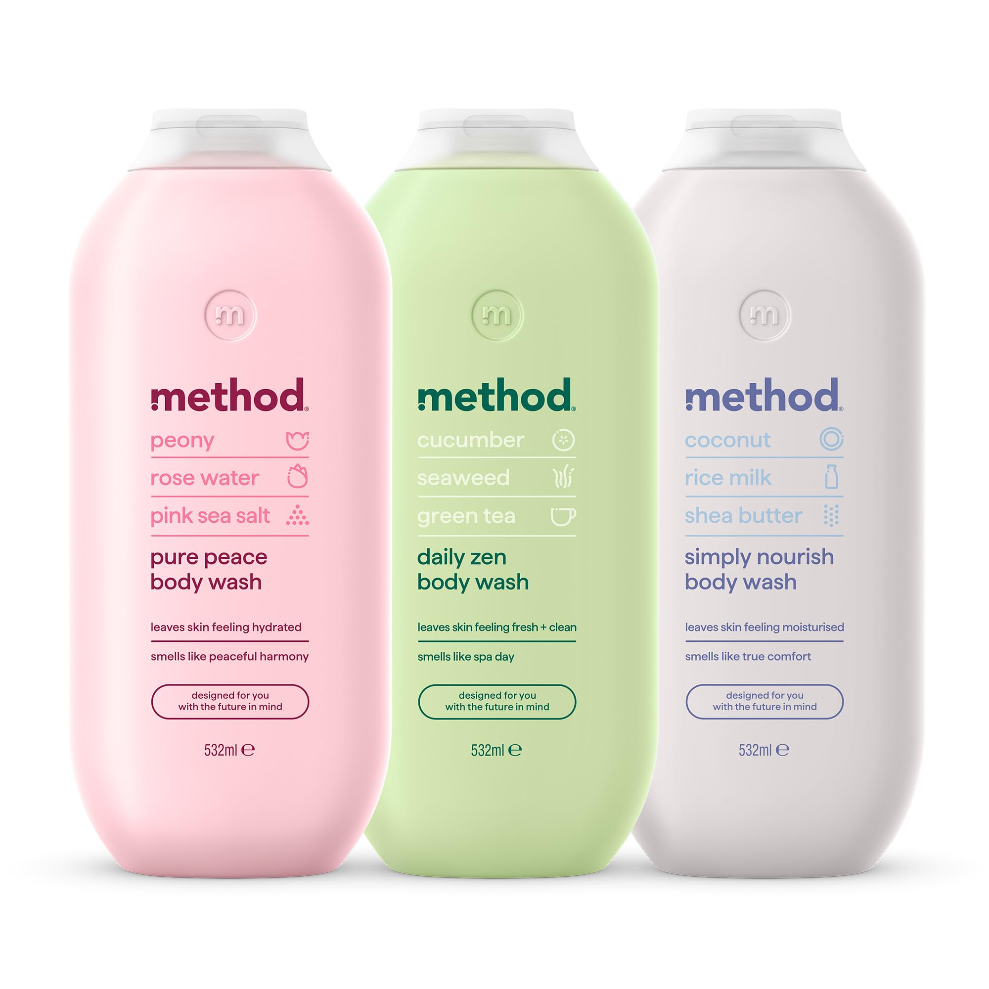 Method Gel douche Simply Nourish 532 ml (Lot de 4)