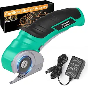 Cardboard Cutter Electric Box Cutter, Stocking Stuffers for Men for Cardboard Recycling, Rechargeable Carpet Cutter Tool with Self-Sharpen Blade Heavy Duty Rotary Cutter for Thin Box Plastic