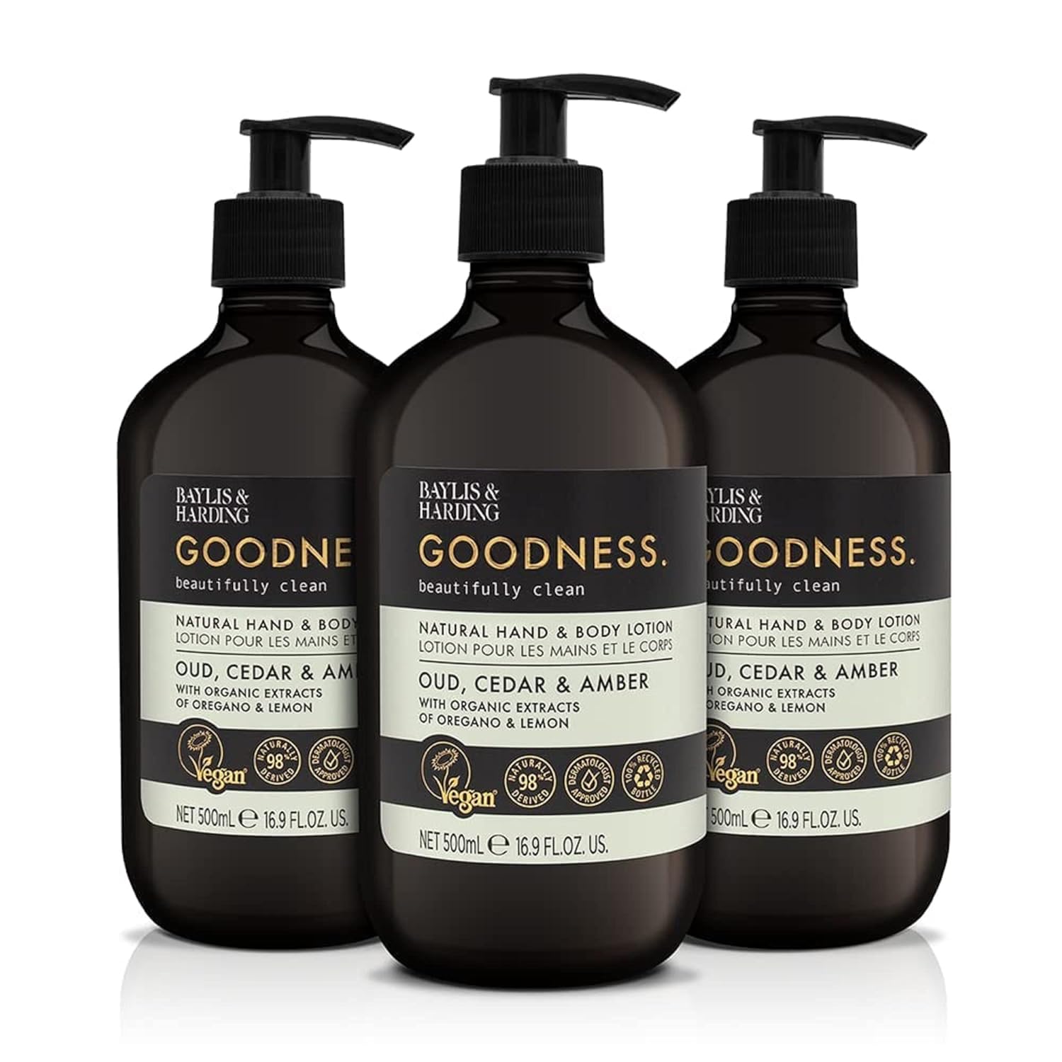 Baylis & Harding Oud Cedar and Amber Hand & Body Lotion