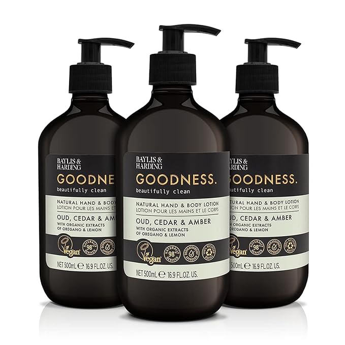 Baylis & Harding Oud Cedar and Amber Hand & Body Lotion