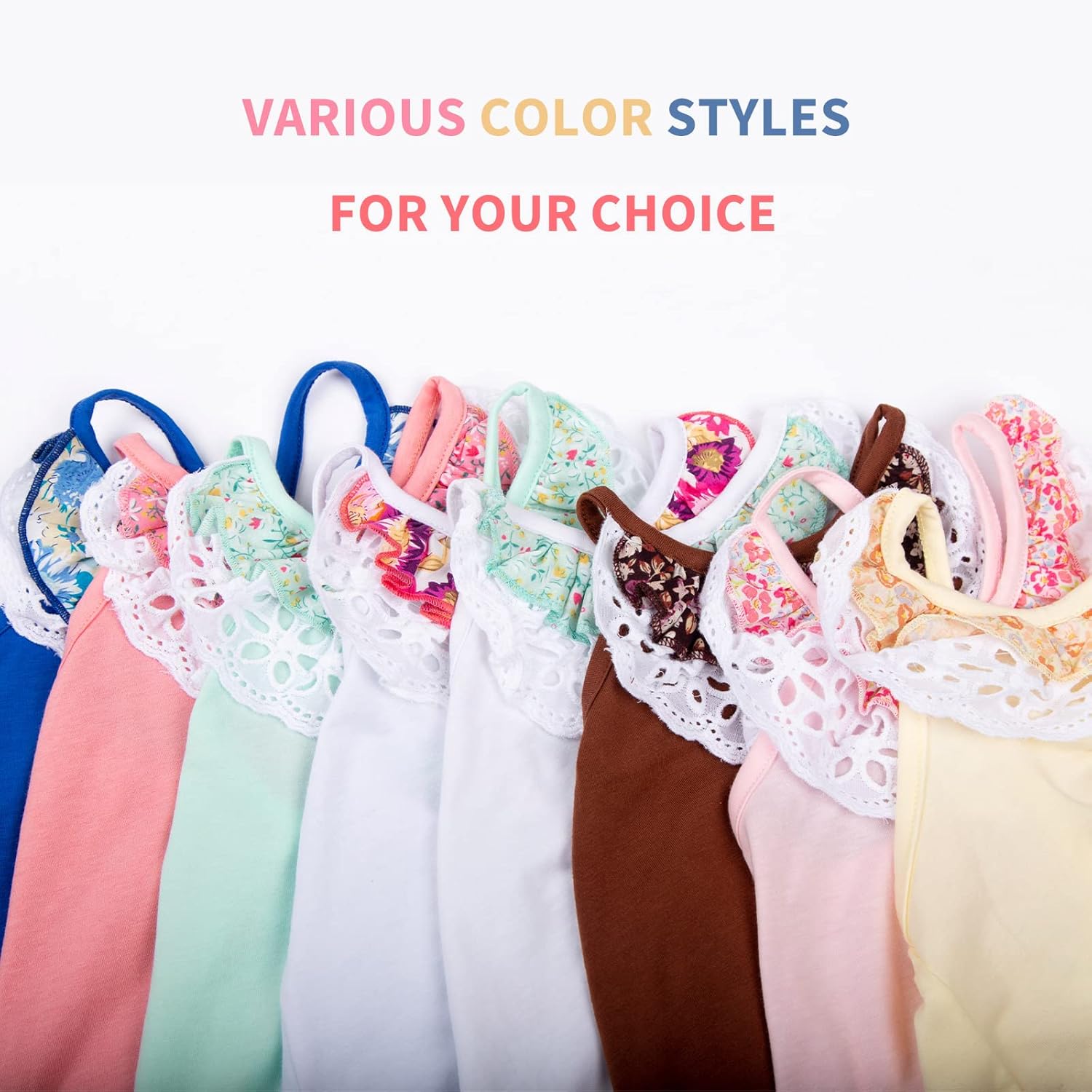 LittleSpring Girls Summer Outfits for Girl Floral Tank Tops and Shorts Casaul Set - Image 7