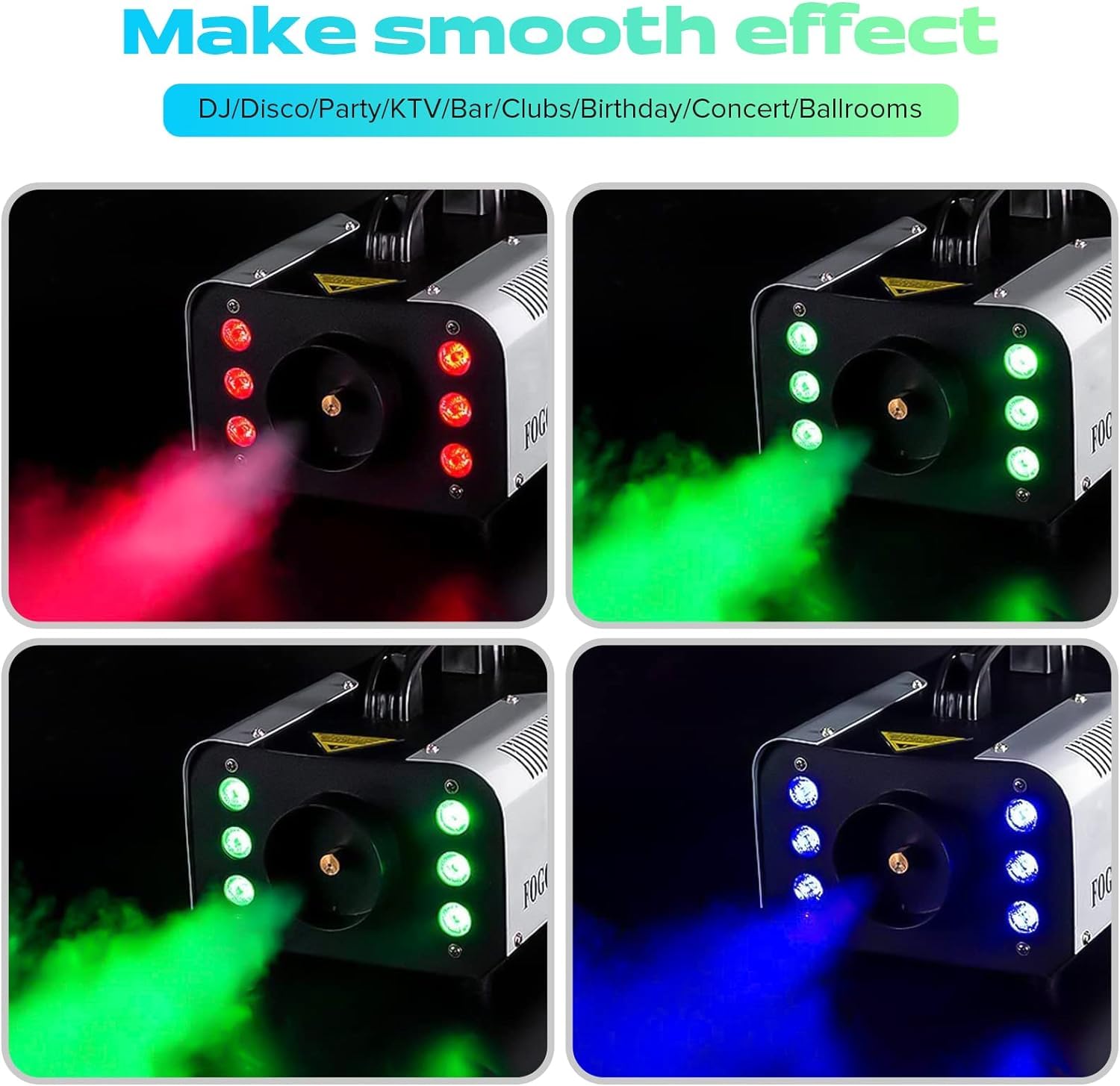 Amazon.co.jp: HOLDLAMP 1200W スモークマシン フォグマシン 6000CFM