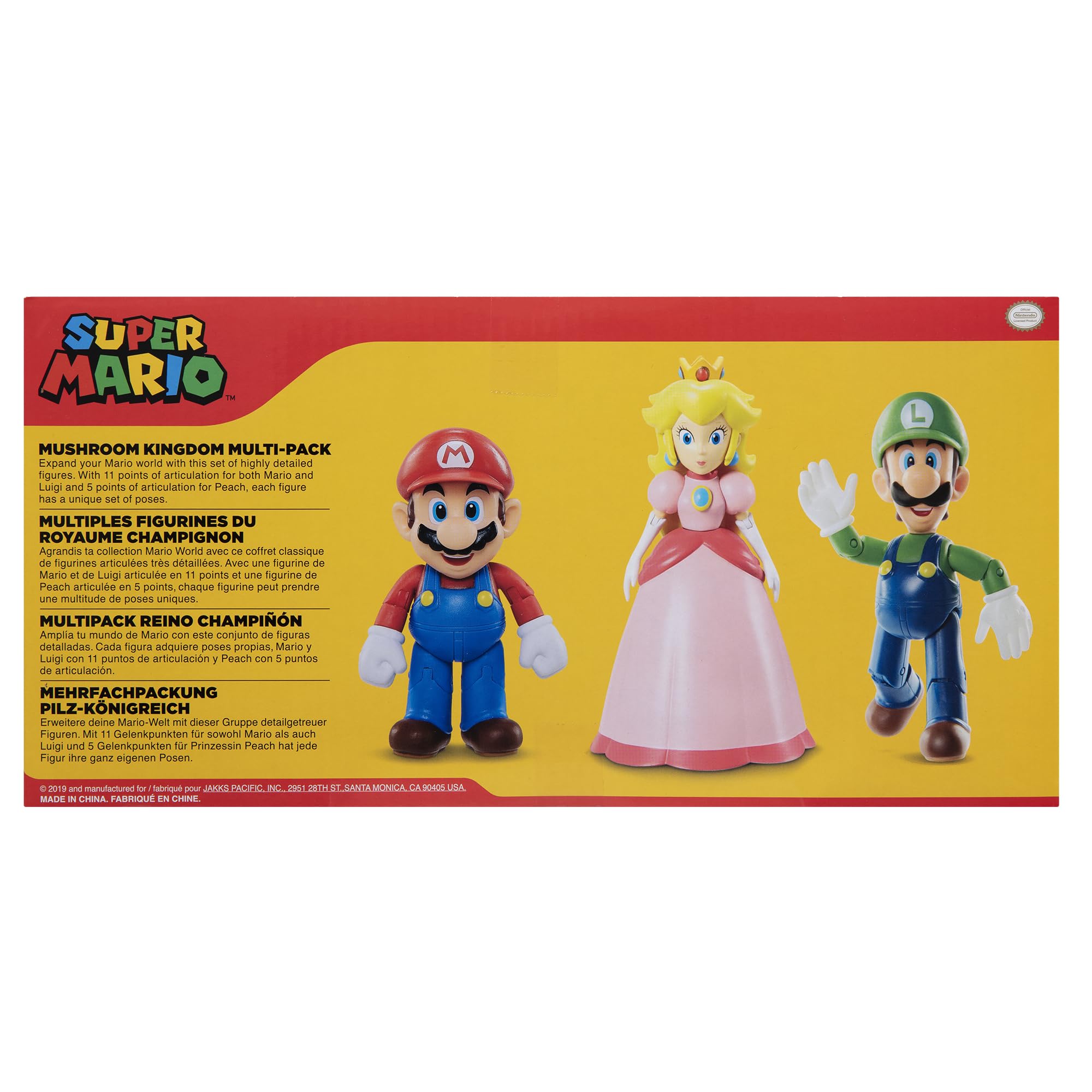 Nintendo Super Mario 3er Pack Mushroom Kingdom Diorama Set, 10 cm