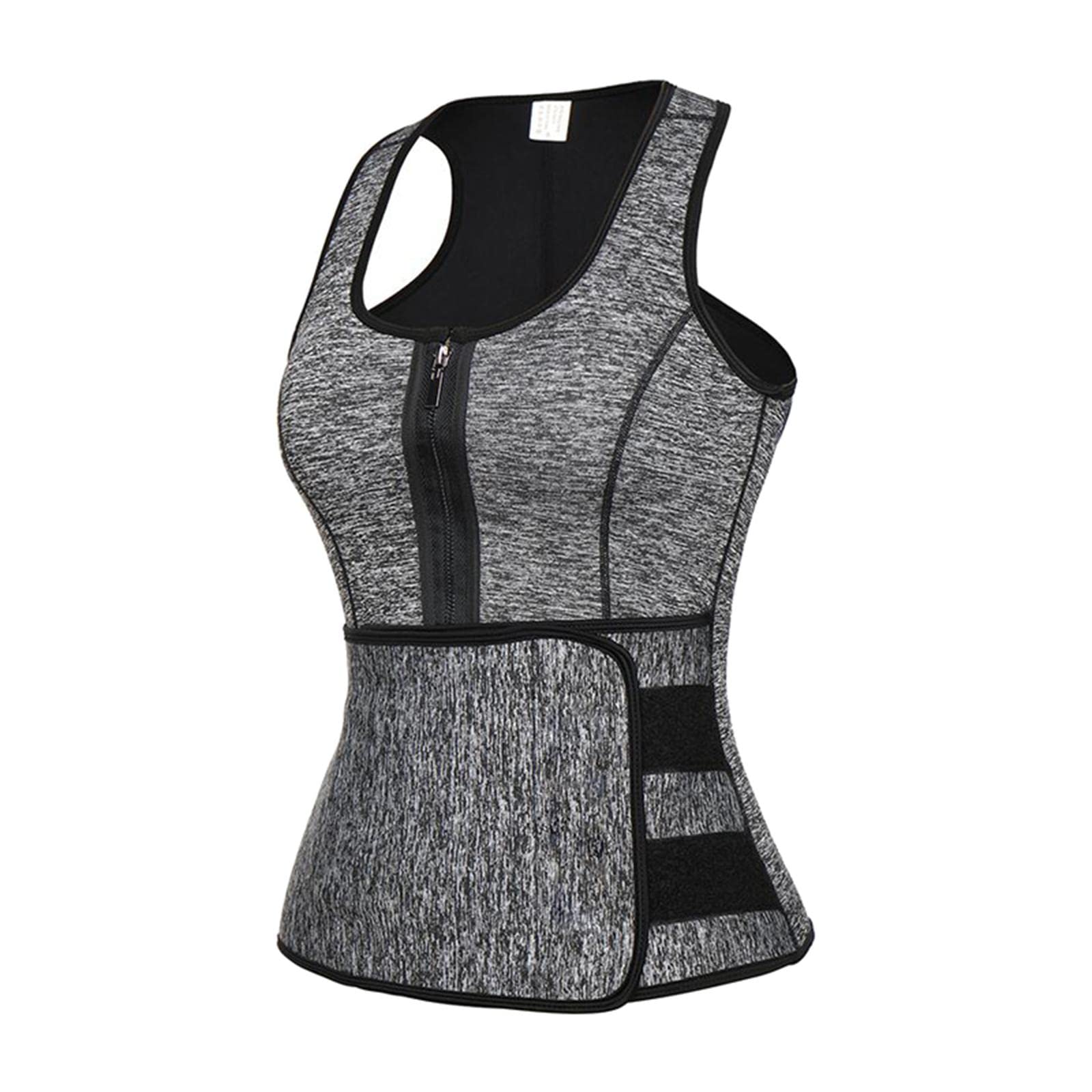 CALANDIS™ Men Sauna Vest Waist Trainer Neoprene Sweat Tank Top Zipper Tummy Gray XL | Shapewear | Intimates & Sleep | Womens Clothing-image-42