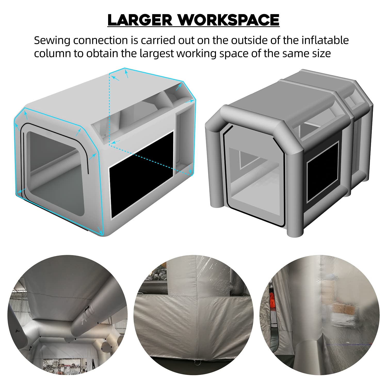 Buy OZIS Portable Paint Booth 13X10X8Ft Upgrade Larger Filter System