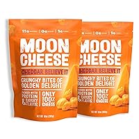 Vista 13 de Moon Cheese Oh My Gouda Cheese Bites, 2 onzas, paquete de 3, crujientes, llenos de proteínas y calcio, keto, sin gluten