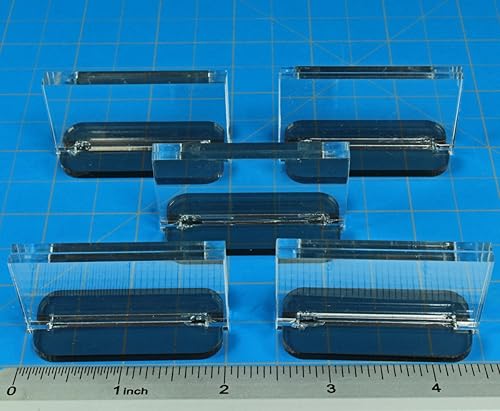 Miniatura 3 de LITKO Soporte de figura de papel  Soporte para tarjetas de juego  Bases de mostrador en miniatura de papel (base rectangular, ranura de 2 x 1