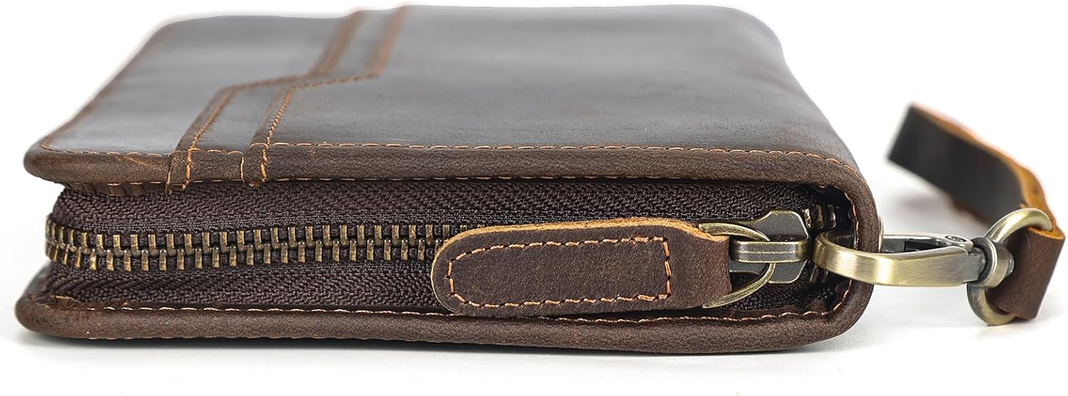 Polare Full Grain Leather Family Travel Passport Wallet and Documents Organizer RFID Blocking Case Holder Fits 6 Passports for Men and Women - Image 9