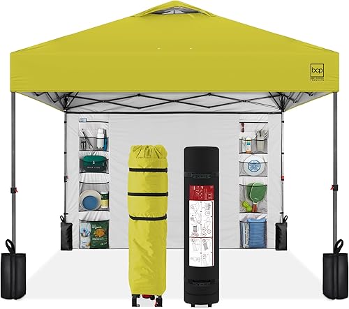 Miniatura 11 de Best Choice Products Carpa Toldo Desplegable de 10x10 pies para Instalación de 1 Persona, Refugio Portátil Instantáneo con Botón de 1 Toque,