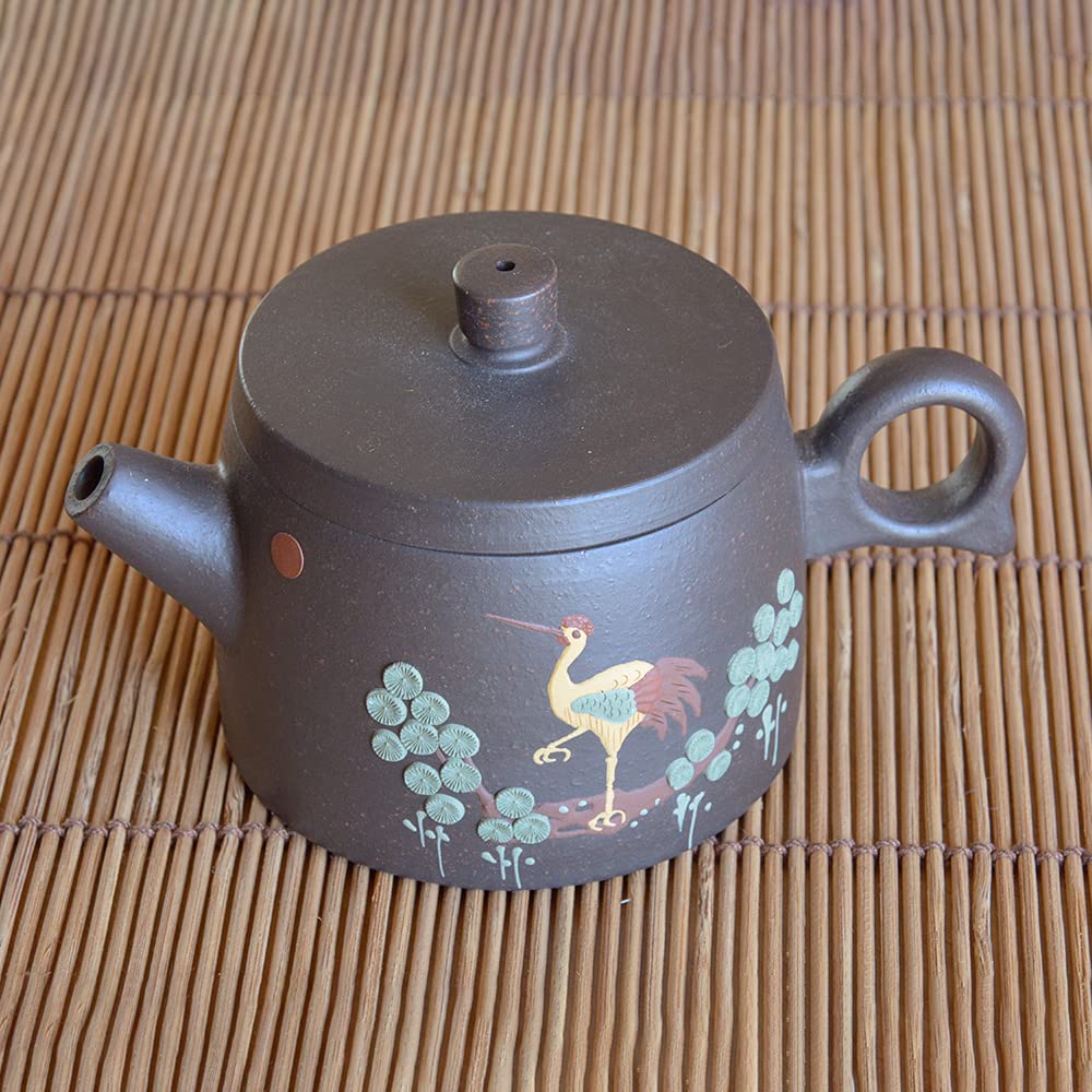 Théière en crête Yixing noire Tea Soul pour éviter l'amertume du thé