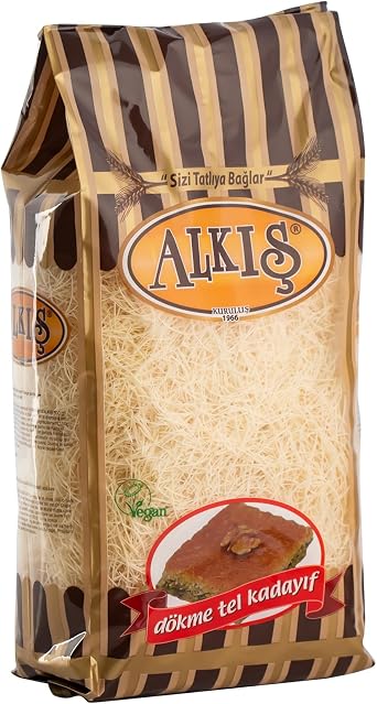 Kataifi, Premium Kataifi Shredded Fillo Dough, Knafeh, Kadayif, Kunafa 17.6 oz.(500 gr)